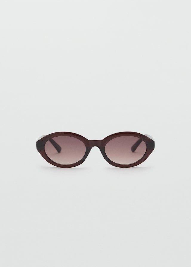 Brown Round-Framed Sunglasses, , medium