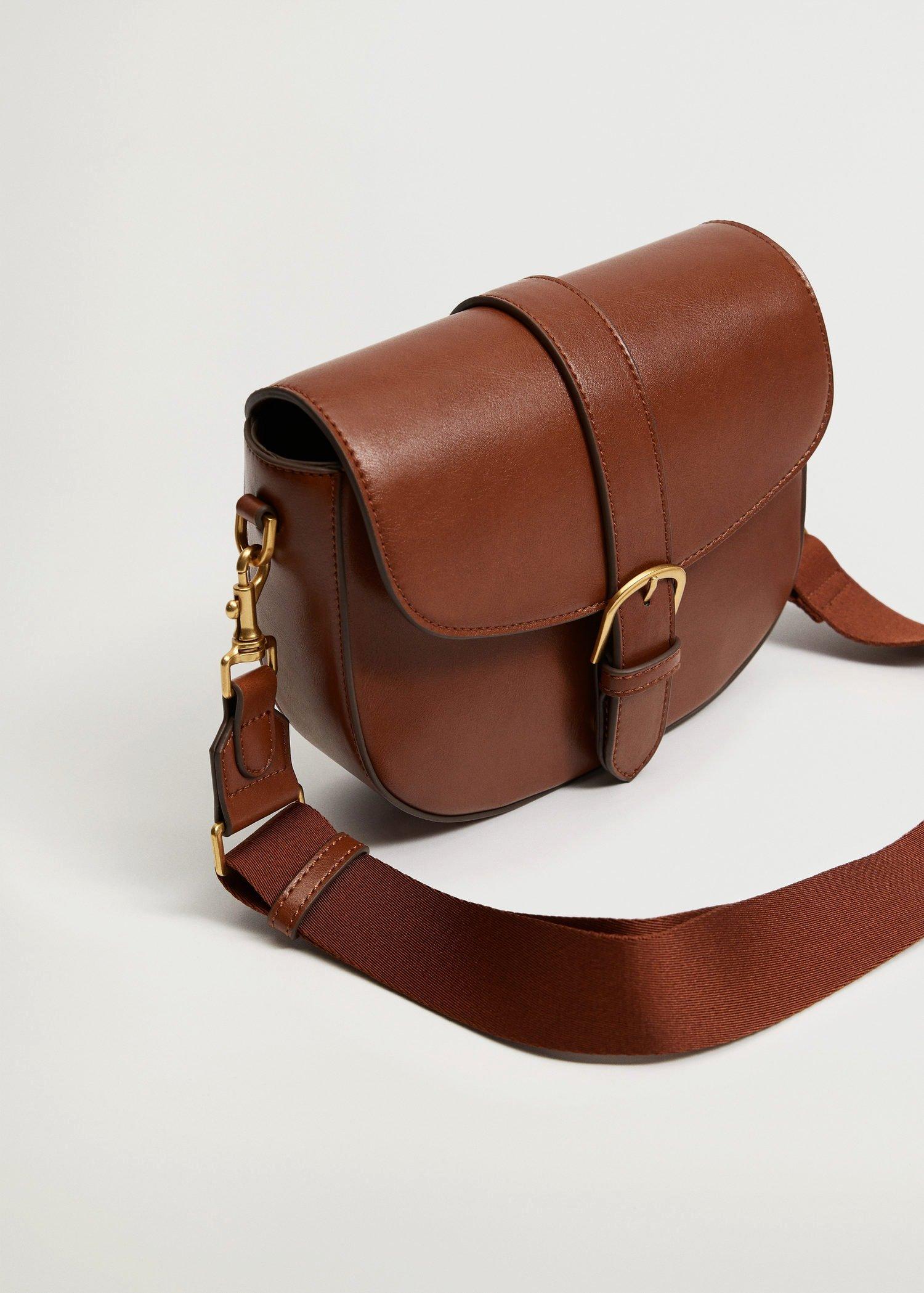 Medium Brown Buckled Flap Bag, Women, , large image number 2