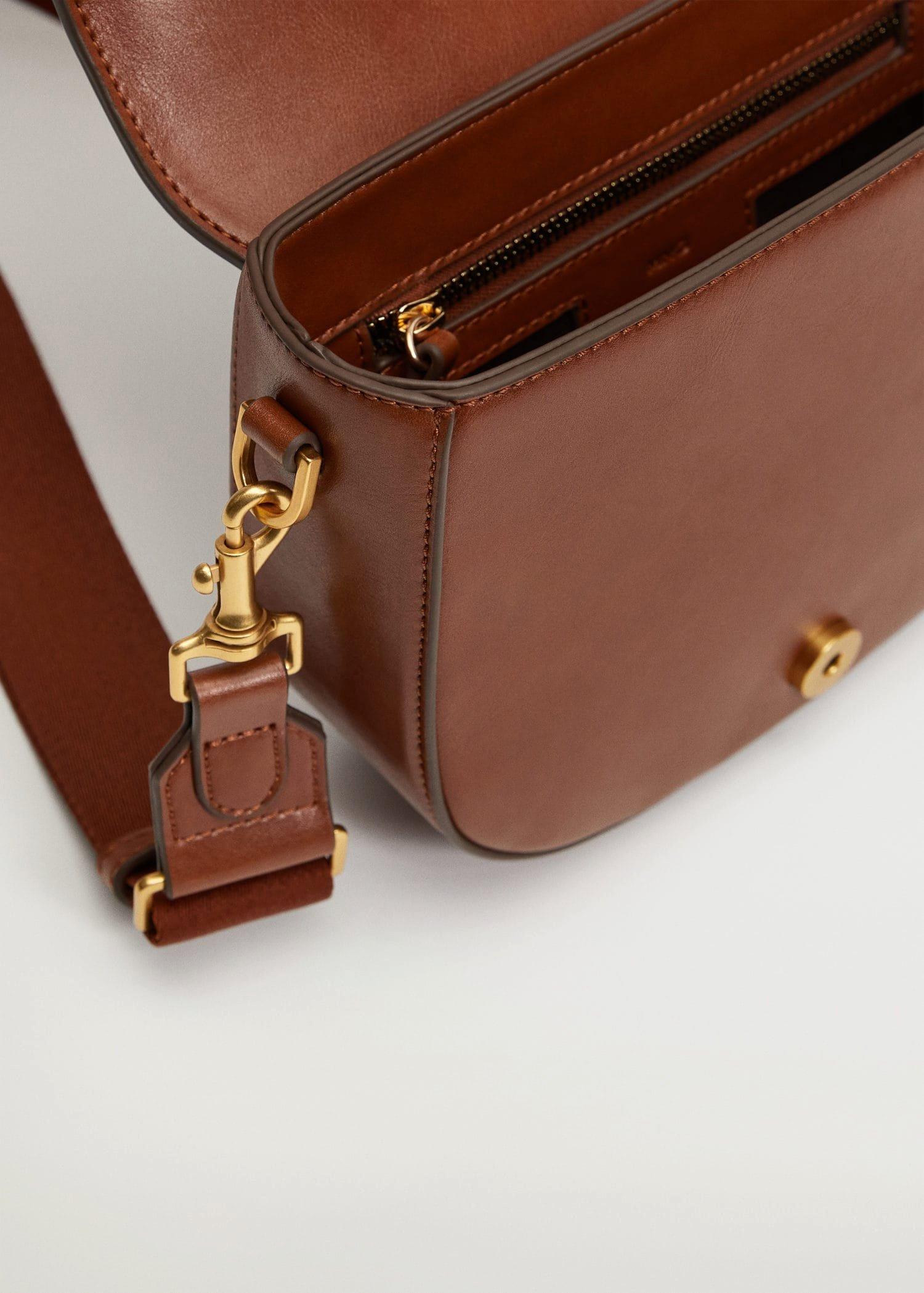 Medium Brown Buckled Flap Bag, Women, , large image number 3