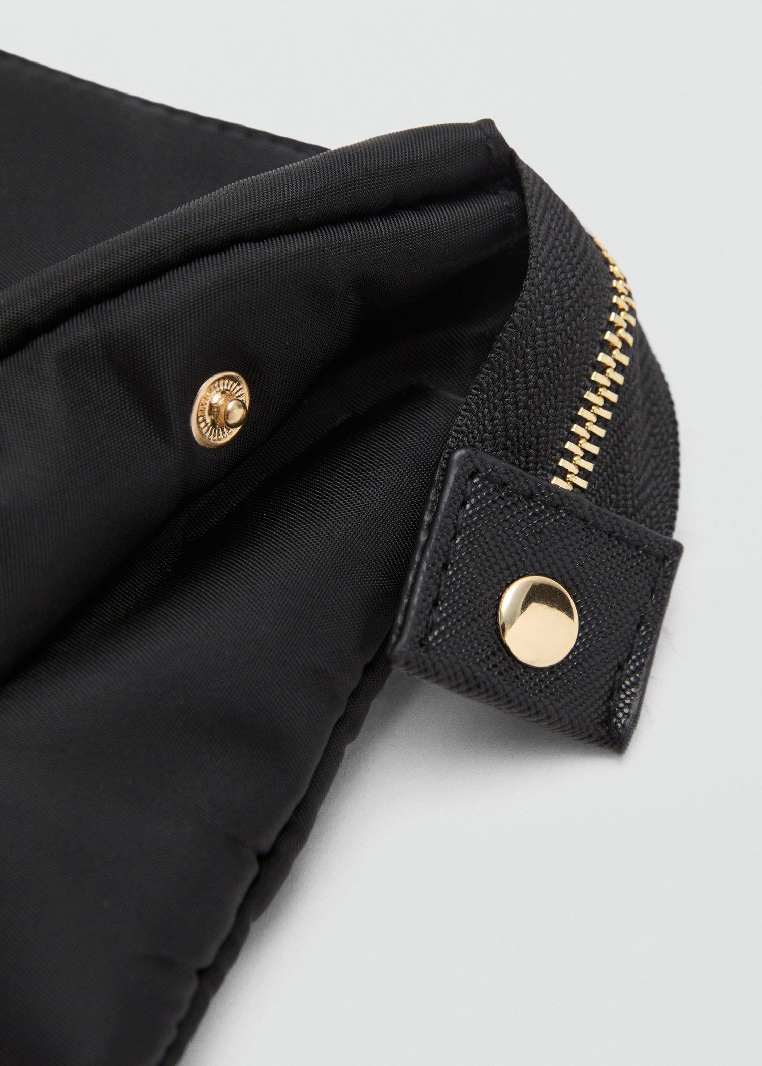 Black Nylon Purse With Zip, 0201_99, large image number 1