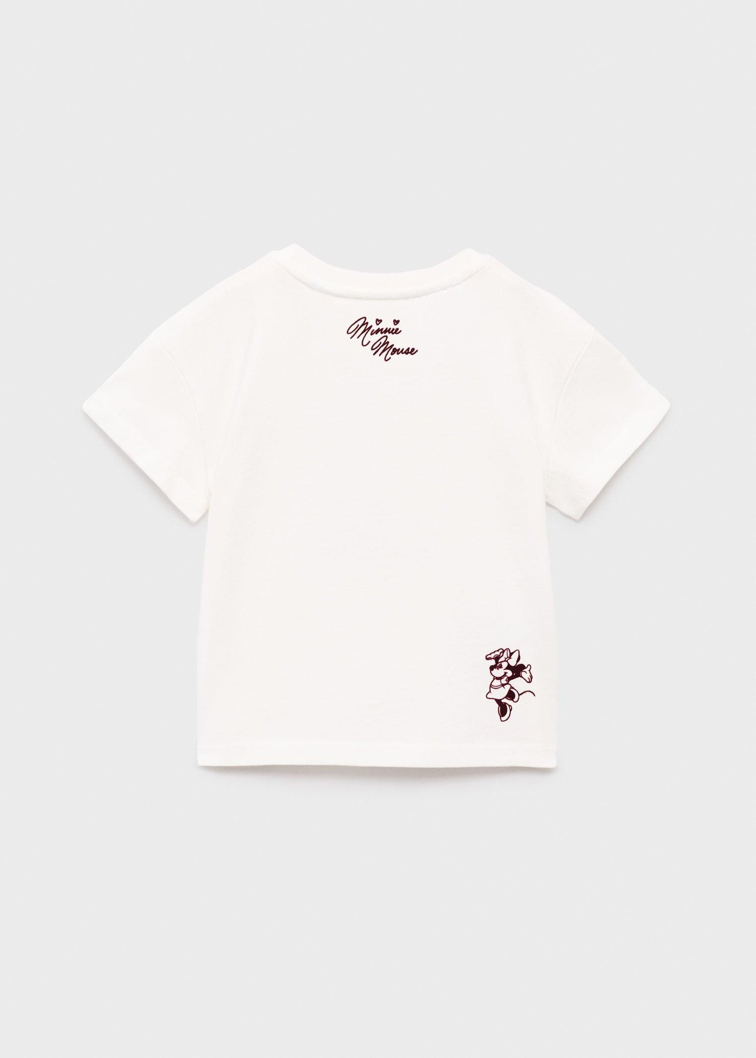 White Minnie Mouse T-Shirt, Baby Girl, , large image number 0