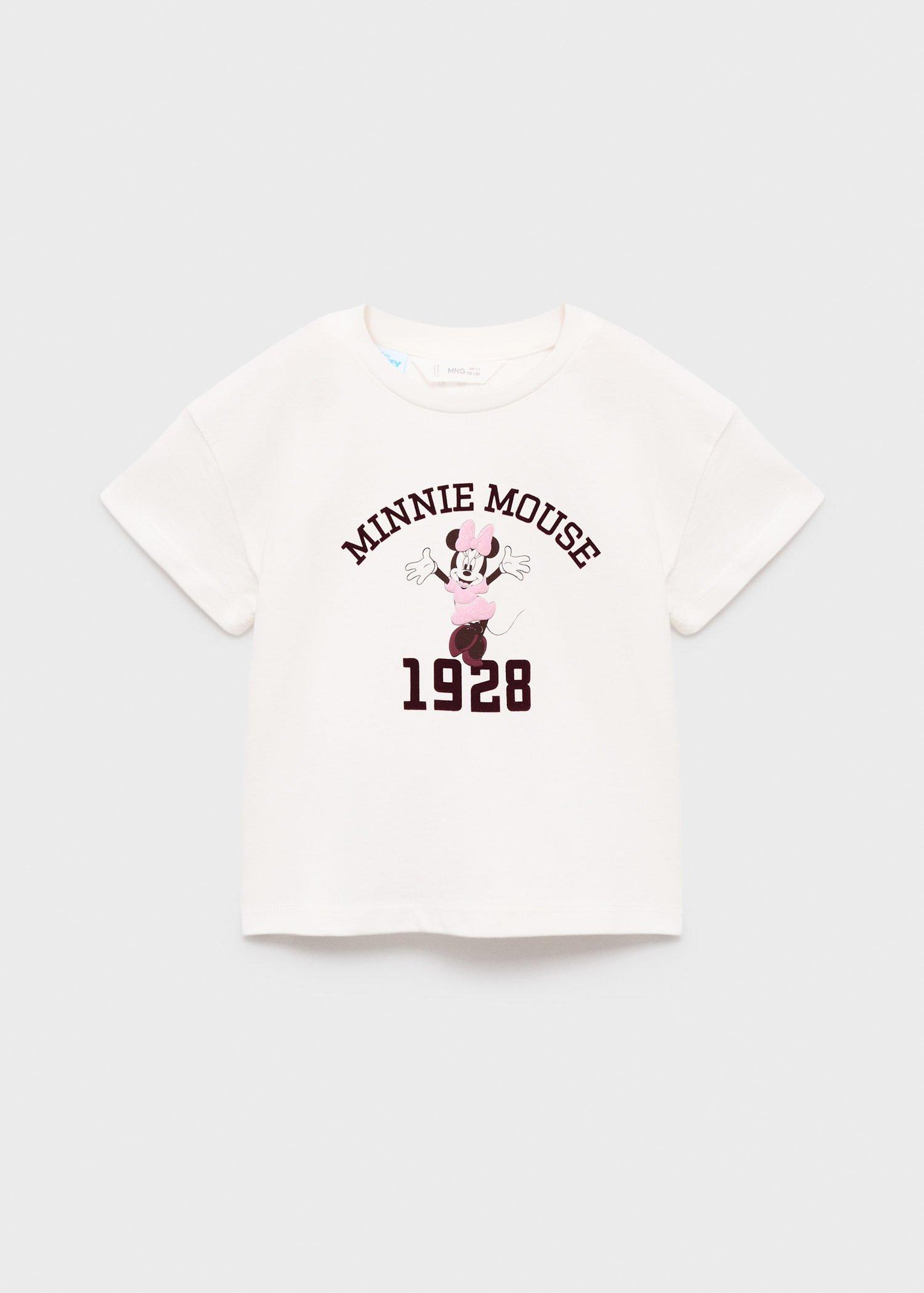 White Minnie Mouse T-Shirt, Baby Girl, , large image number 1