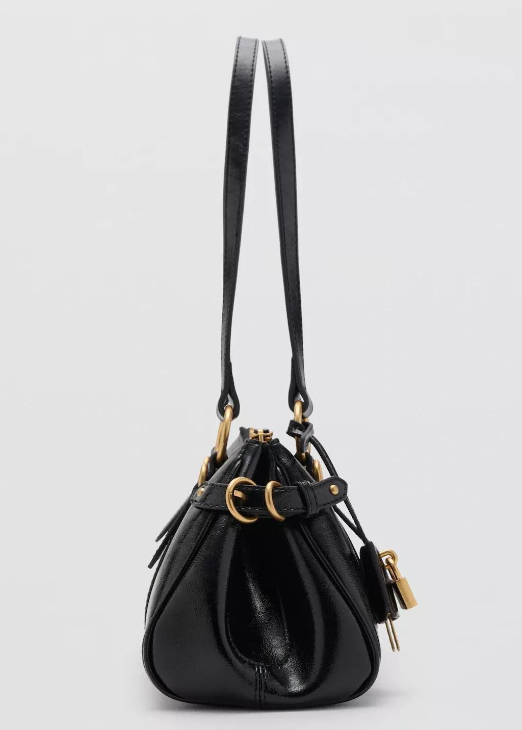 BLACK Bowling shoulder bag with charm, Black, large image number 0