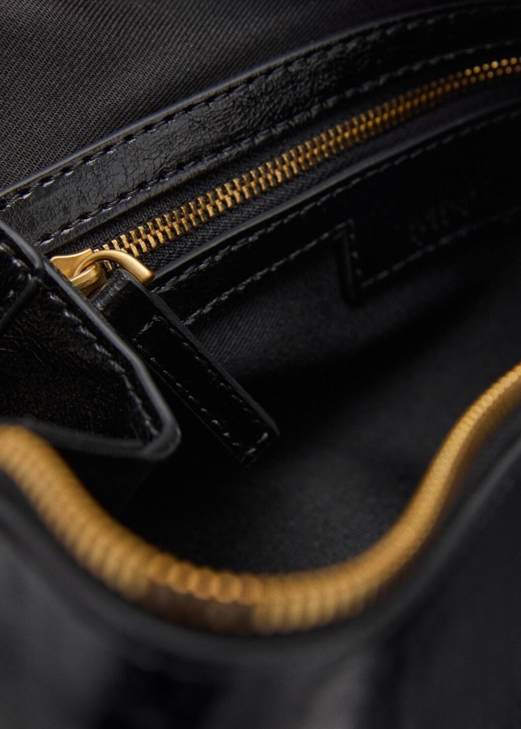 BLACK Bowling shoulder bag with charm, Black, large image number 4