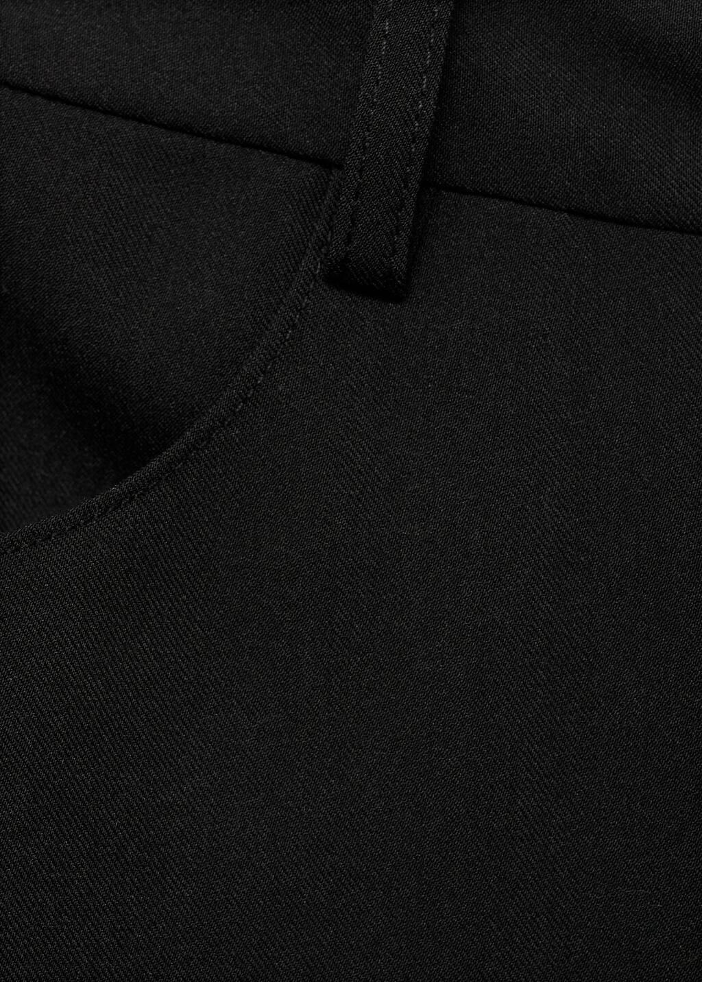 BLACK Long pencil skirt with opening, Black, large image number 3