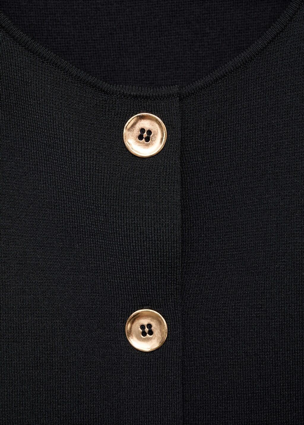 BLACK Fine-knit gilet, , large image number 1