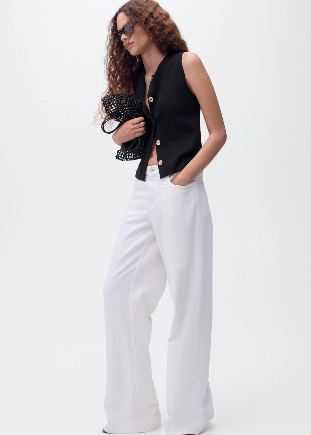 BLACK Fine-knit gilet, 0201_99, large image number 2