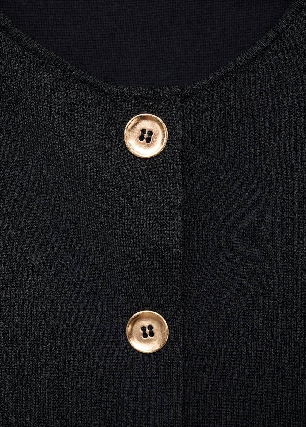 BLACK Fine-knit gilet, 0201_99, large image number 4