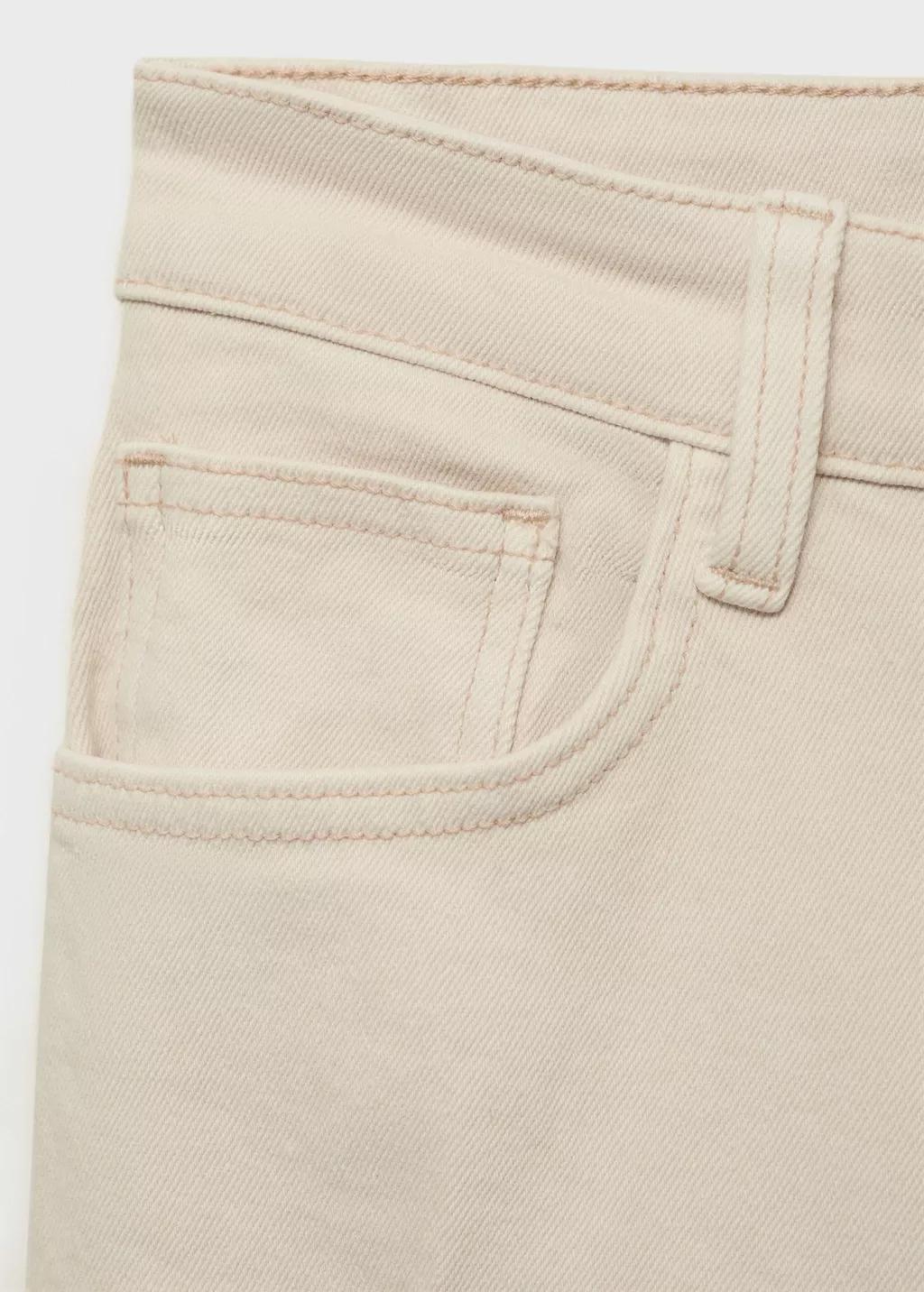 Beige Mid-Rise Flared Jeans, , large image number 1