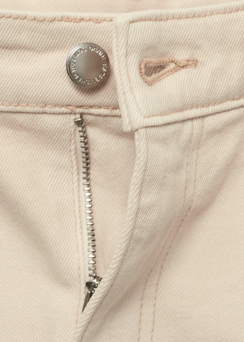 Beige Mid-Rise Flared Jeans, , large image number 4