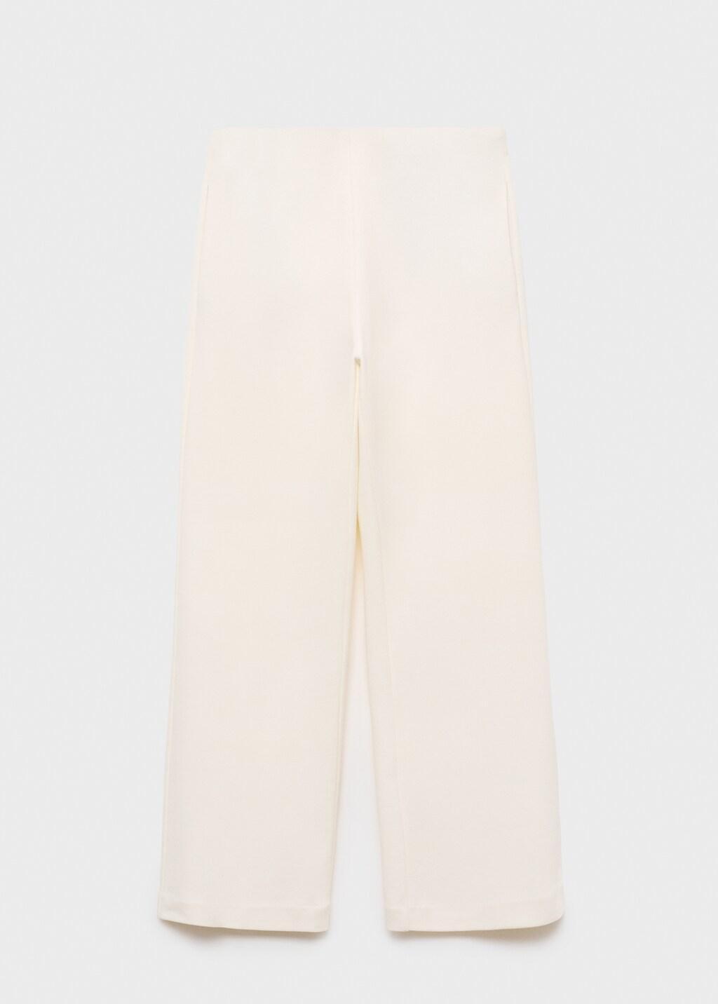 LIGHT BEIGE Straight-fit cotton trousers, 0201_05, large image number 11