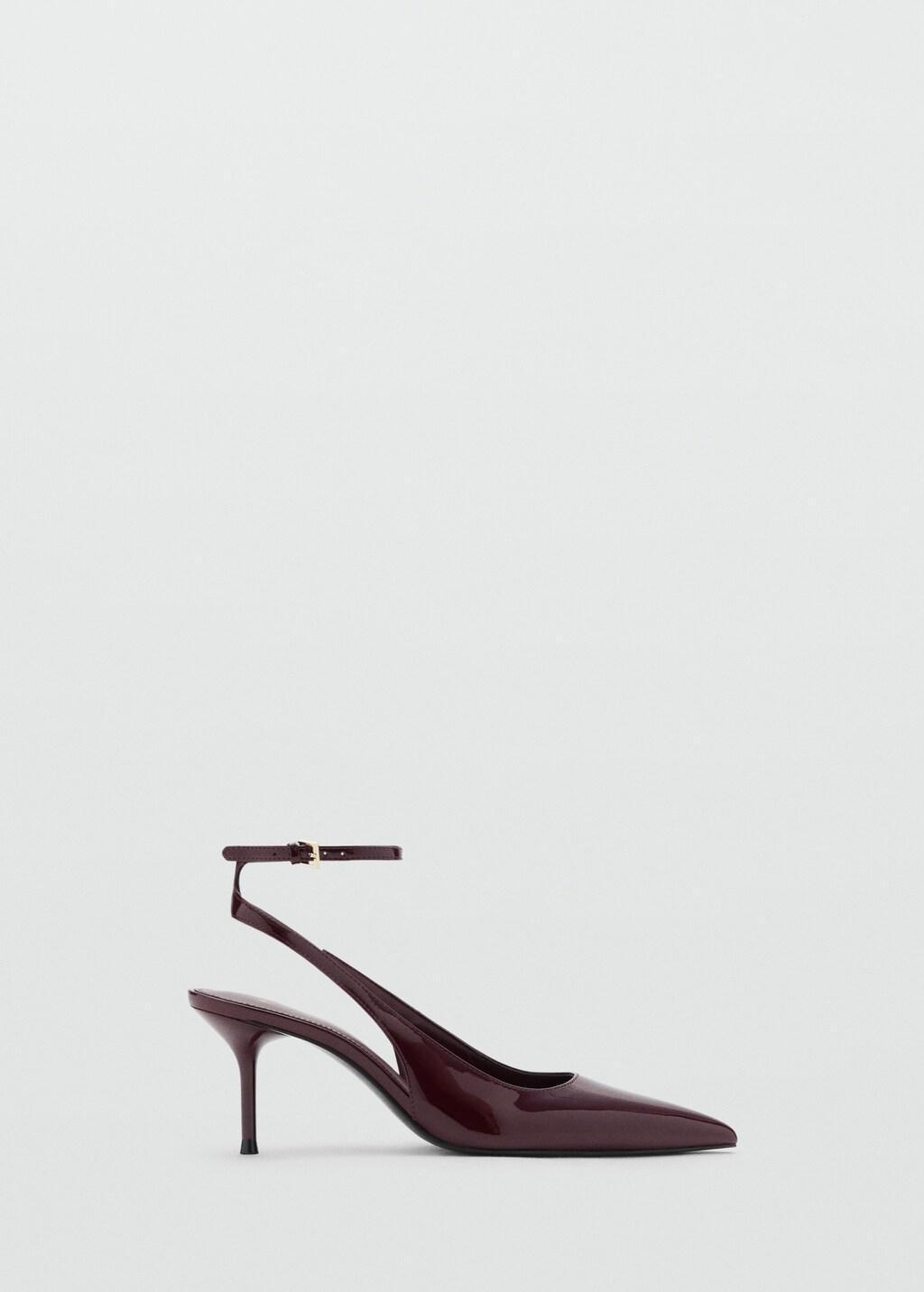 DARK RED Patent heeled shoes, Dark Red, large image number 6