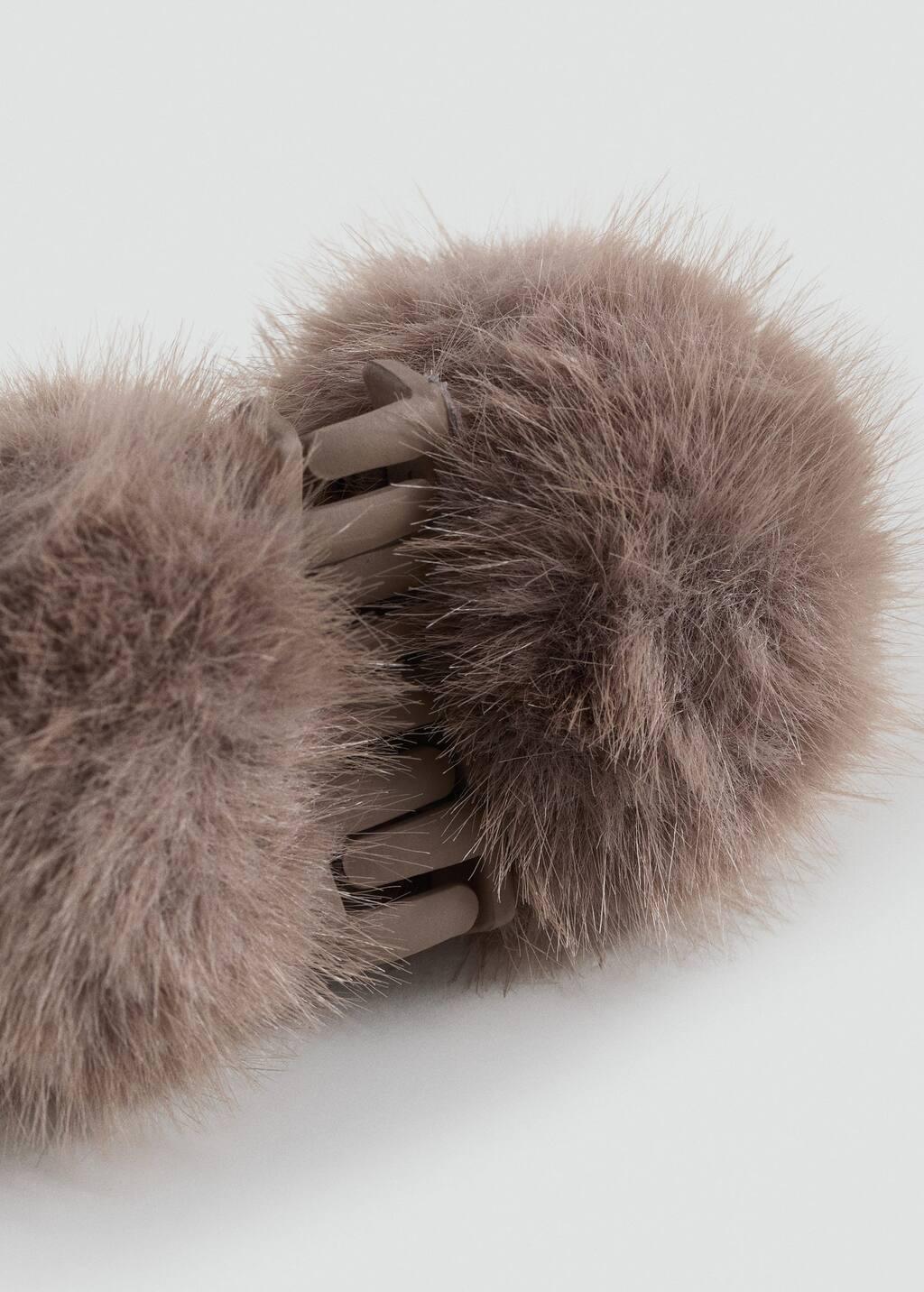 MEDIUM BROWN Hair clip, Kids Girl, Medium Brown, large image number 0