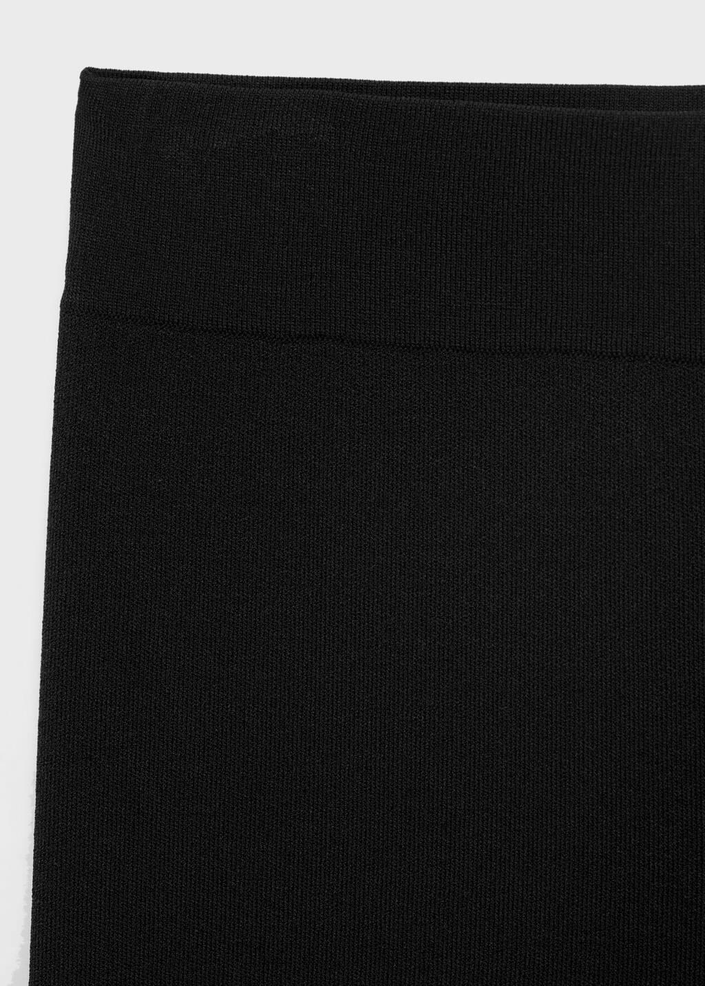 BLACK Knitted trousers with elastic waistband, Black, large image number 4