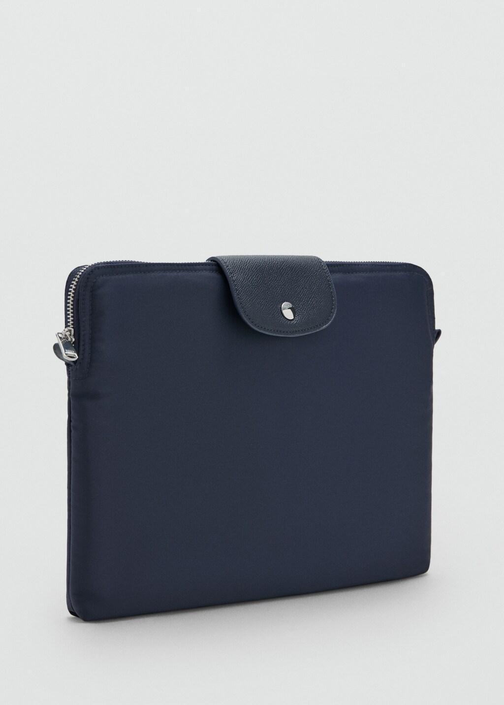 Blue Nylon Laptop Sleeve, Navy, large image number 0