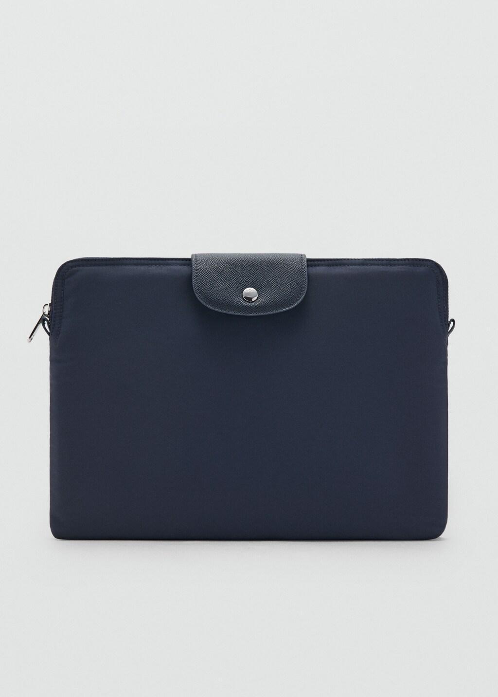 Blue Nylon Laptop Sleeve, Navy, large image number 2