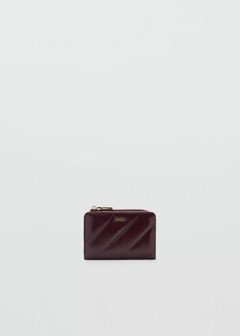 Red Small Padded Wallet, Dark Red, large image number 2