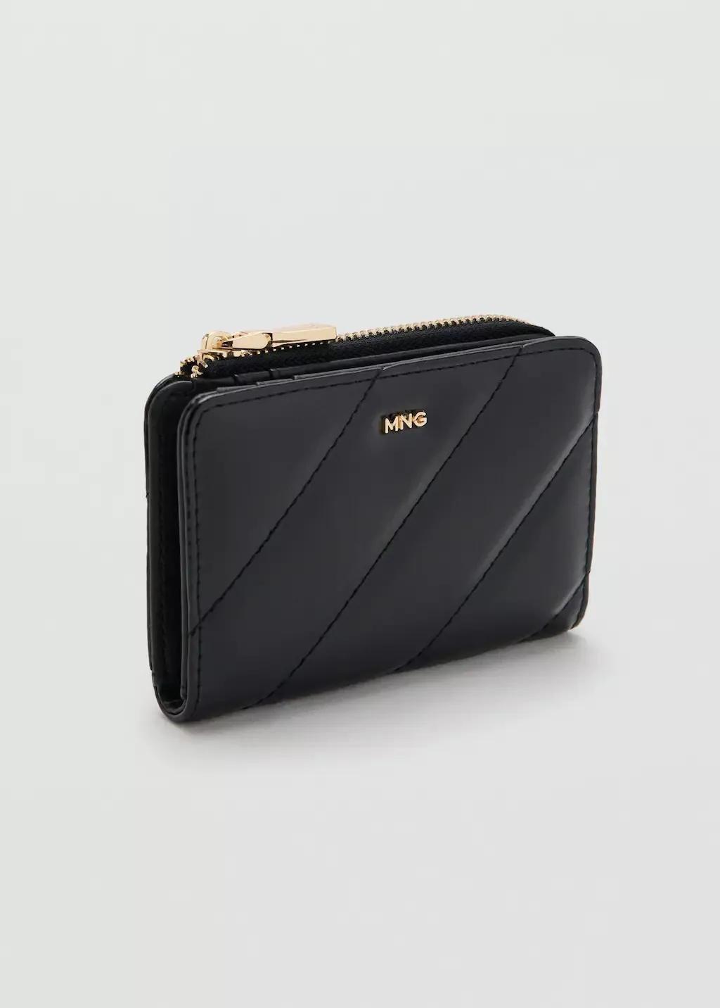 Black Small Padded Wallet, , medium