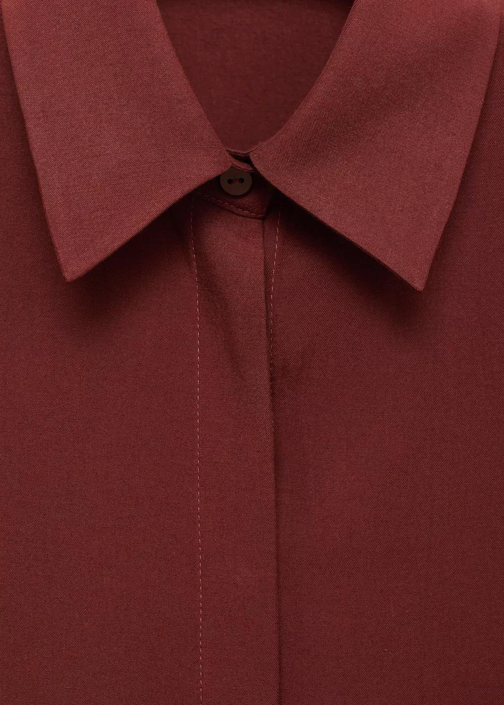 RUST - COPPER Lyocell shirt with hidden buttons, 0201_79, large image number 1
