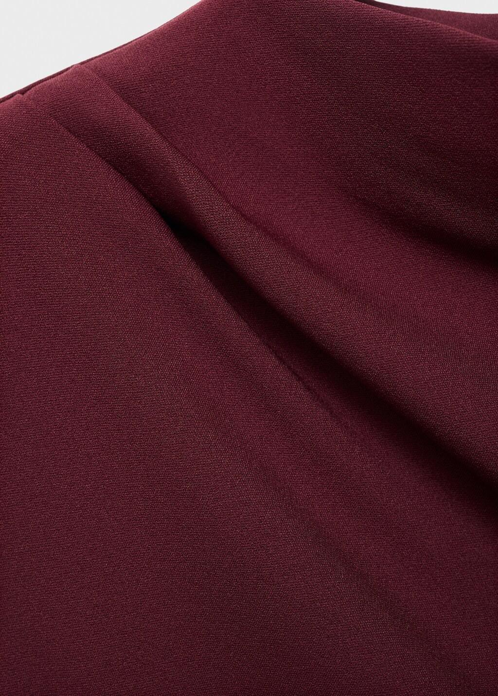 DARK RED Ruched fitted dress, , large image number 3