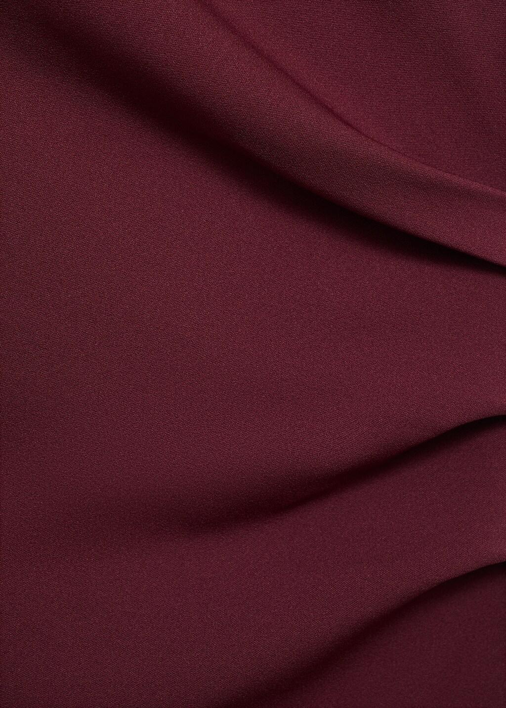 DARK RED Ruched fitted dress, , large image number 11