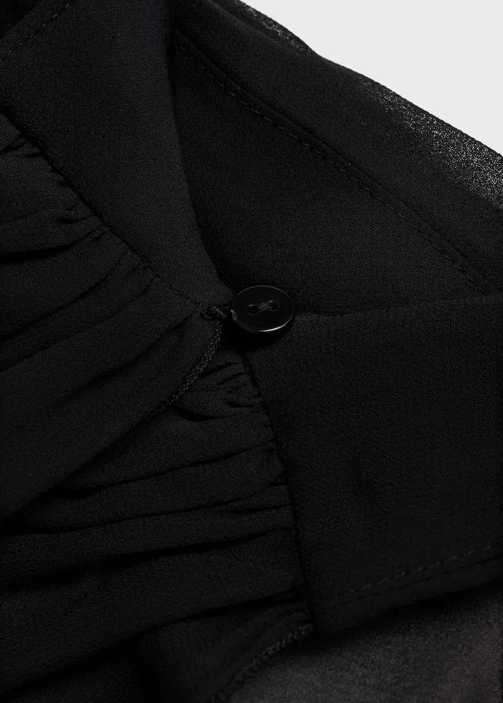 Black Halter-Neck Jumpsuit With Scarf, , large image number 1