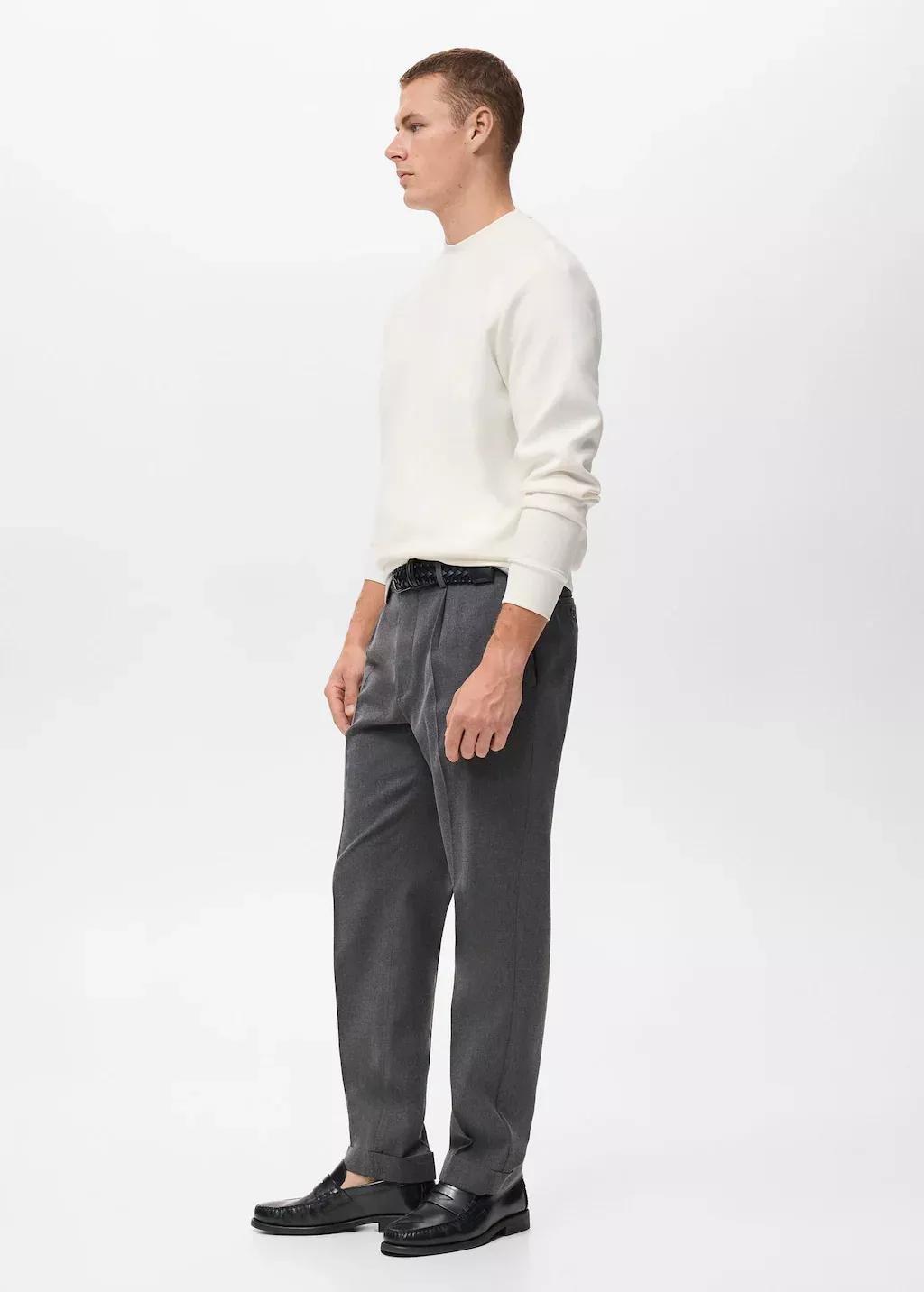 WHITE Regular-fit cotton sweatshirt, White, medium