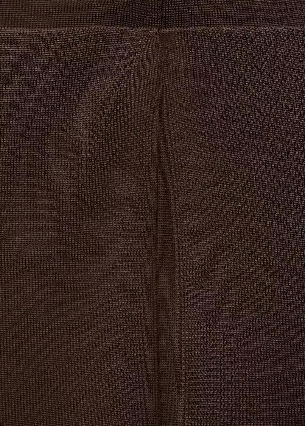 Brown Straight-Fit Trousers With Elastic Waist, Brown, large image number 5