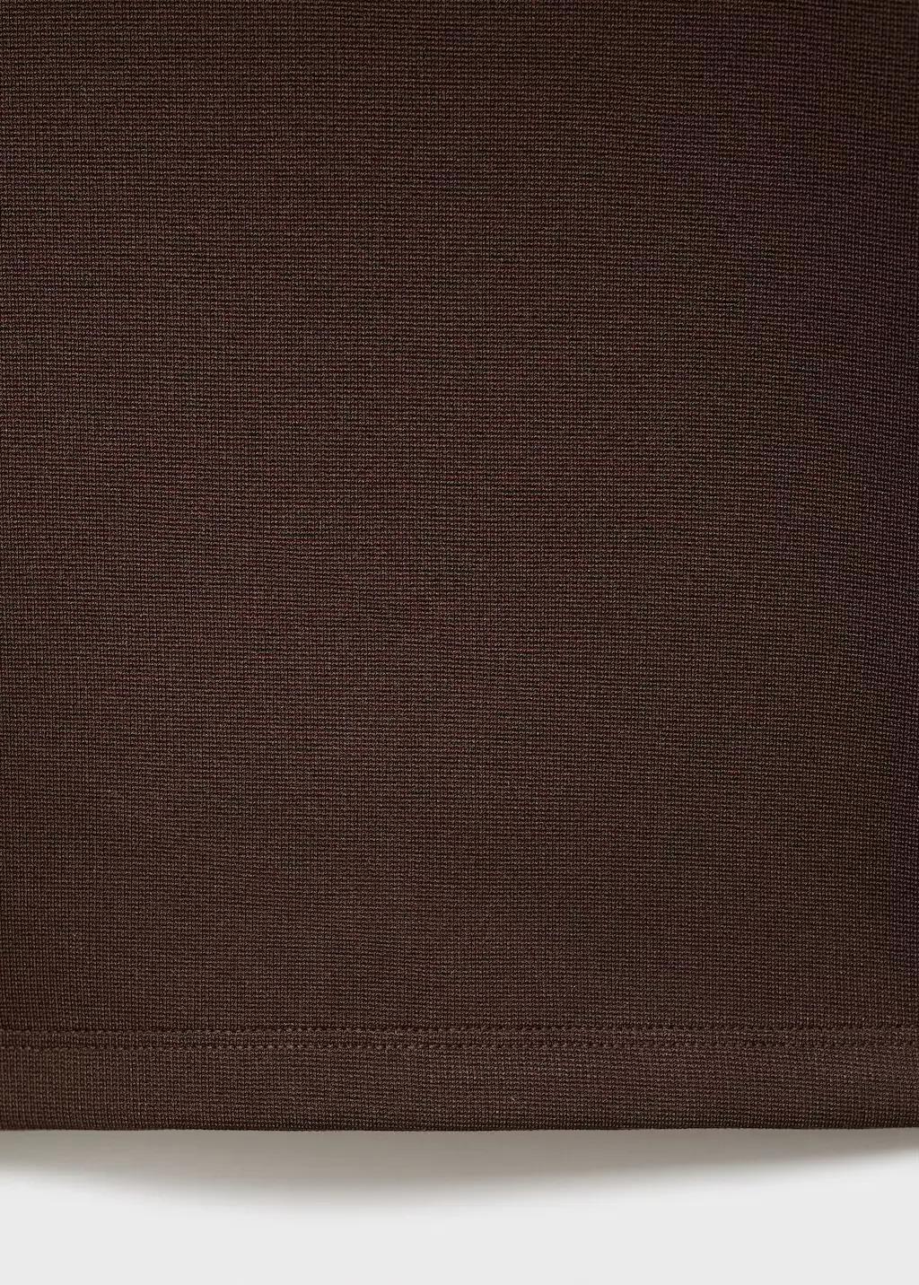 Brown Straight-Fit Trousers With Elastic Waist, Brown, large image number 9