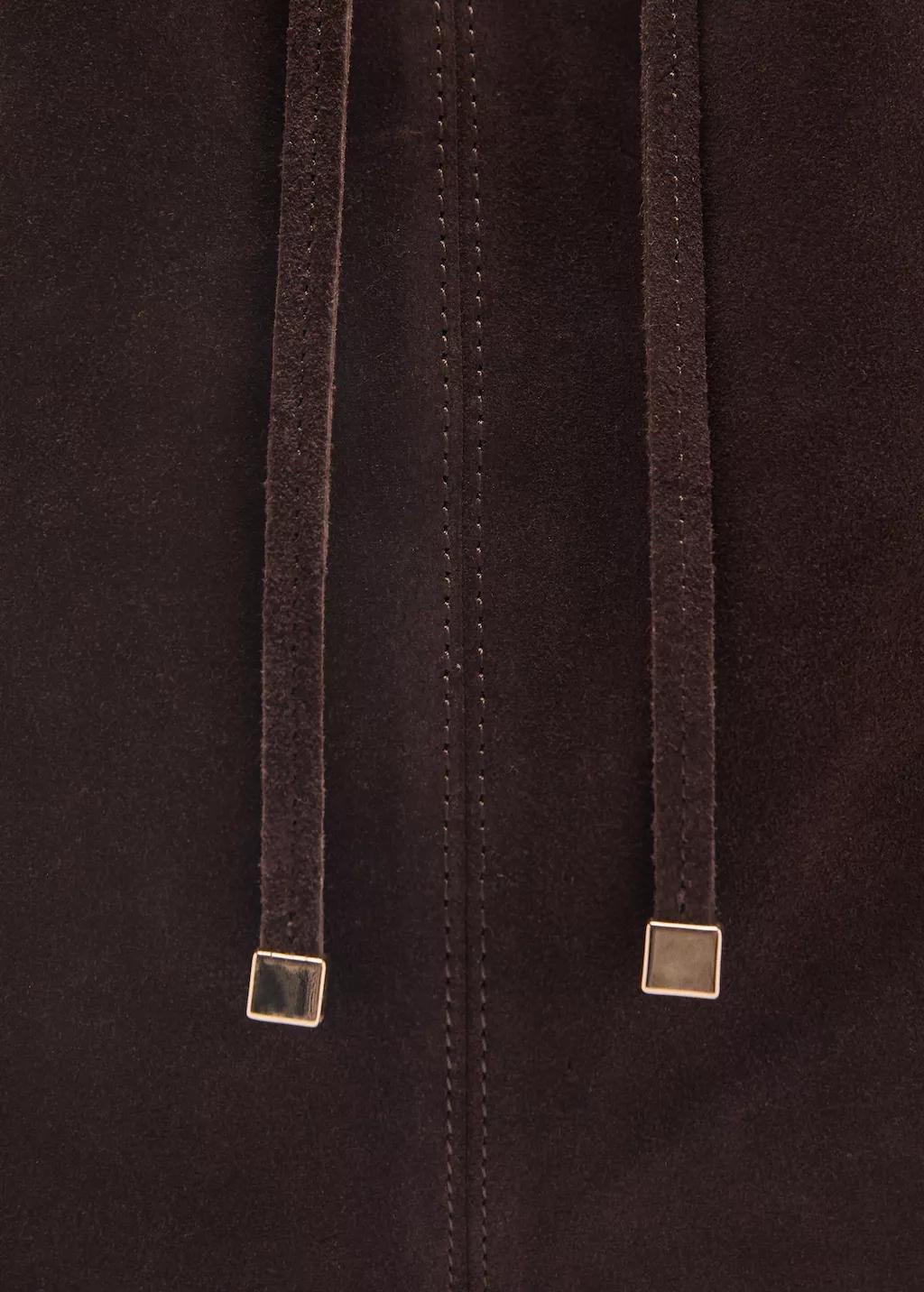 Brown Suede Shopper Bag, 0201_32, large image number 3