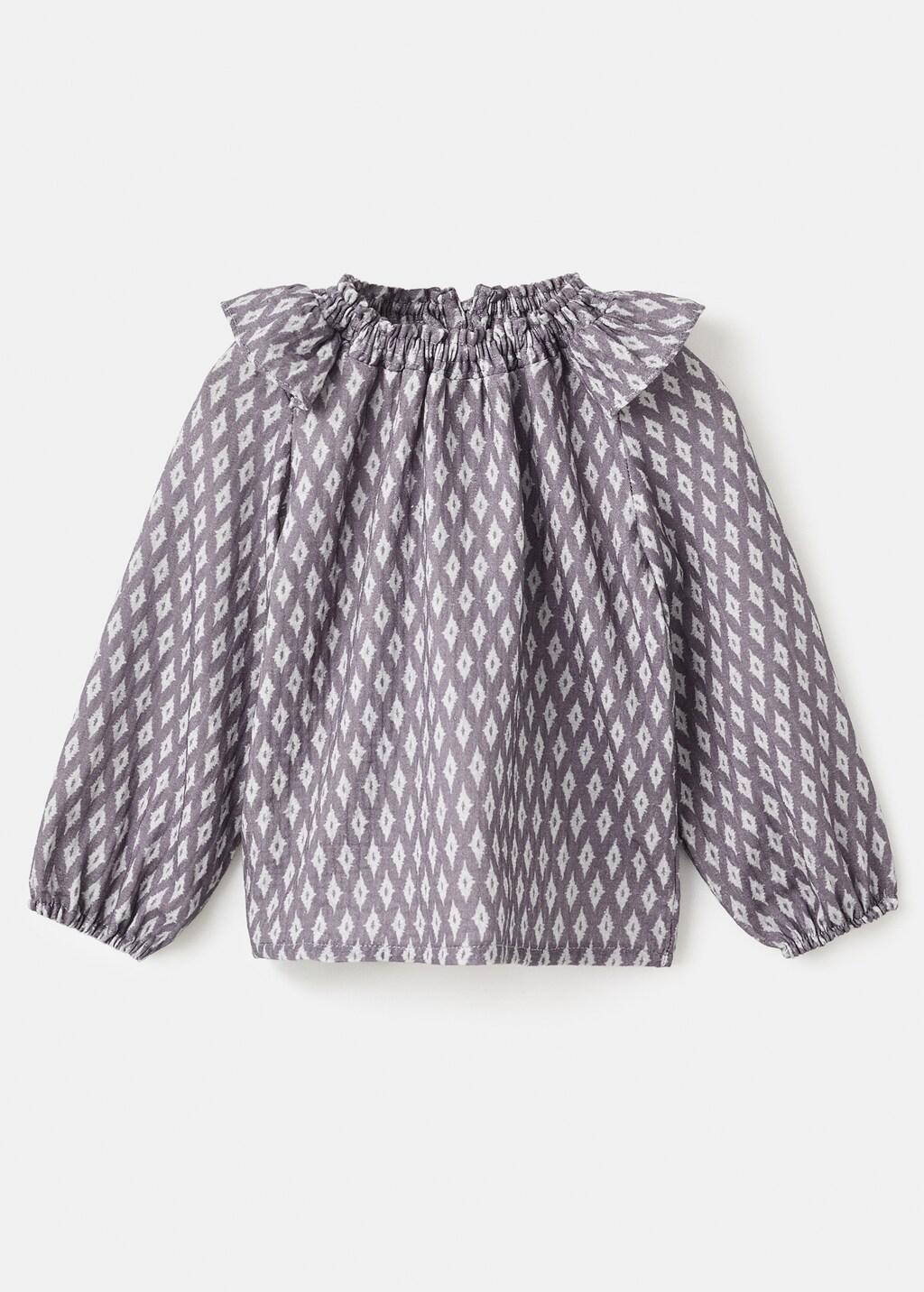 LT-PASTEL PURPLE Cotton blouse with ethnic print, Baby Girl, Light-Pastel Purple, large image number 3