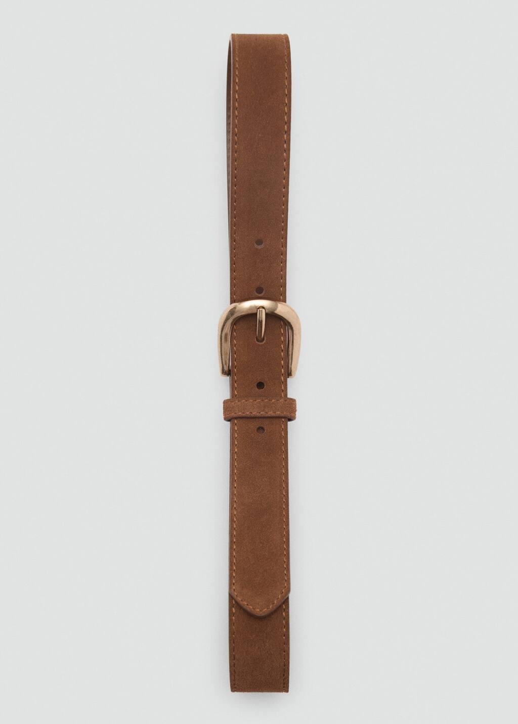 Brown Suede Belt, , large image number 5