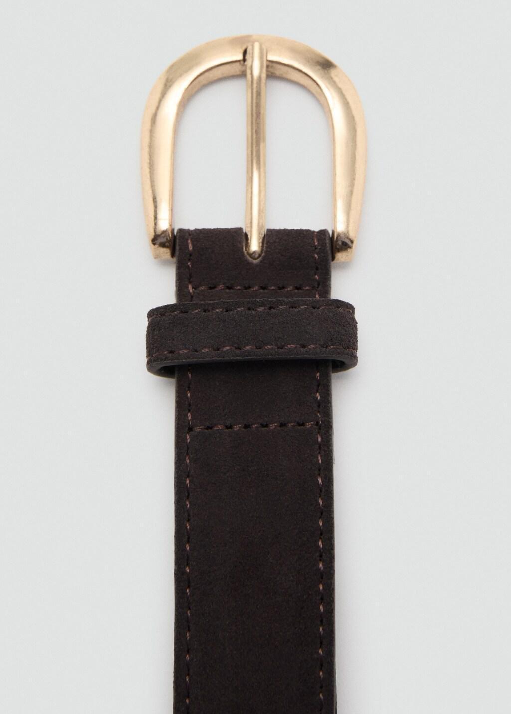 Brown Suede Belt, , large image number 2