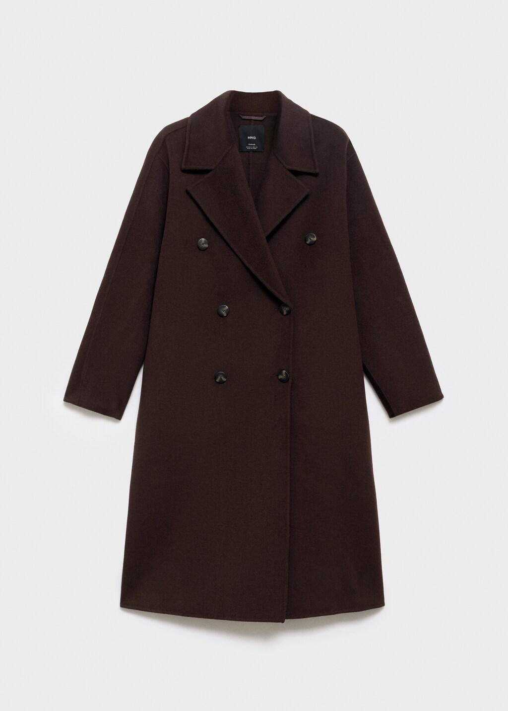 Brown Handmade Oversized Wool Coat, , large image number 8