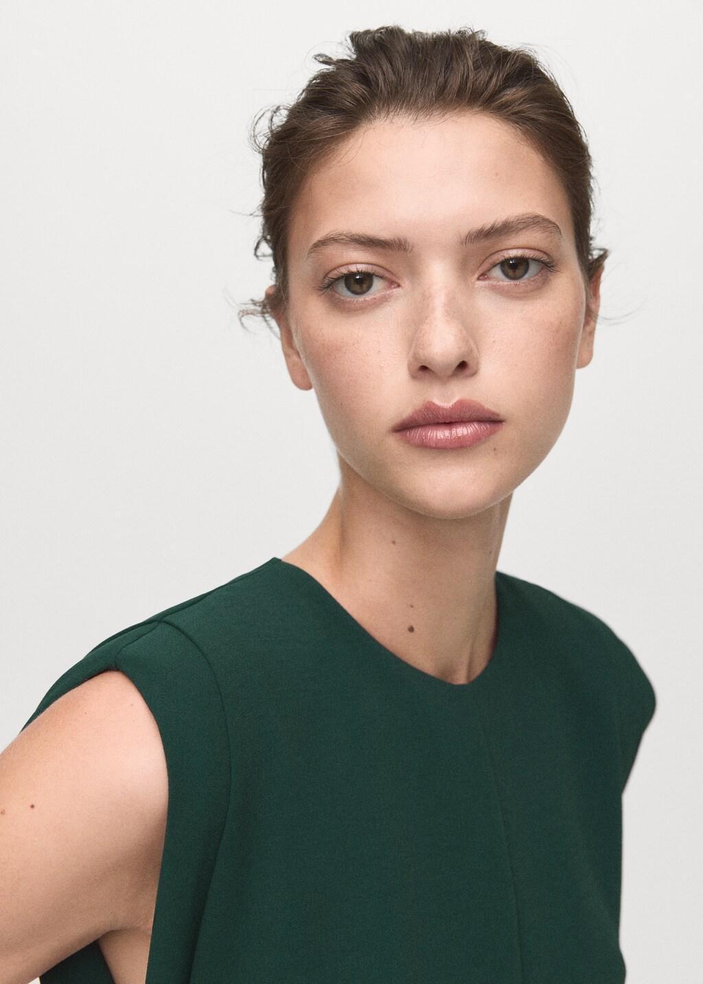 GREEN Ruched long jumpsuit, 0201_43, large image number 4