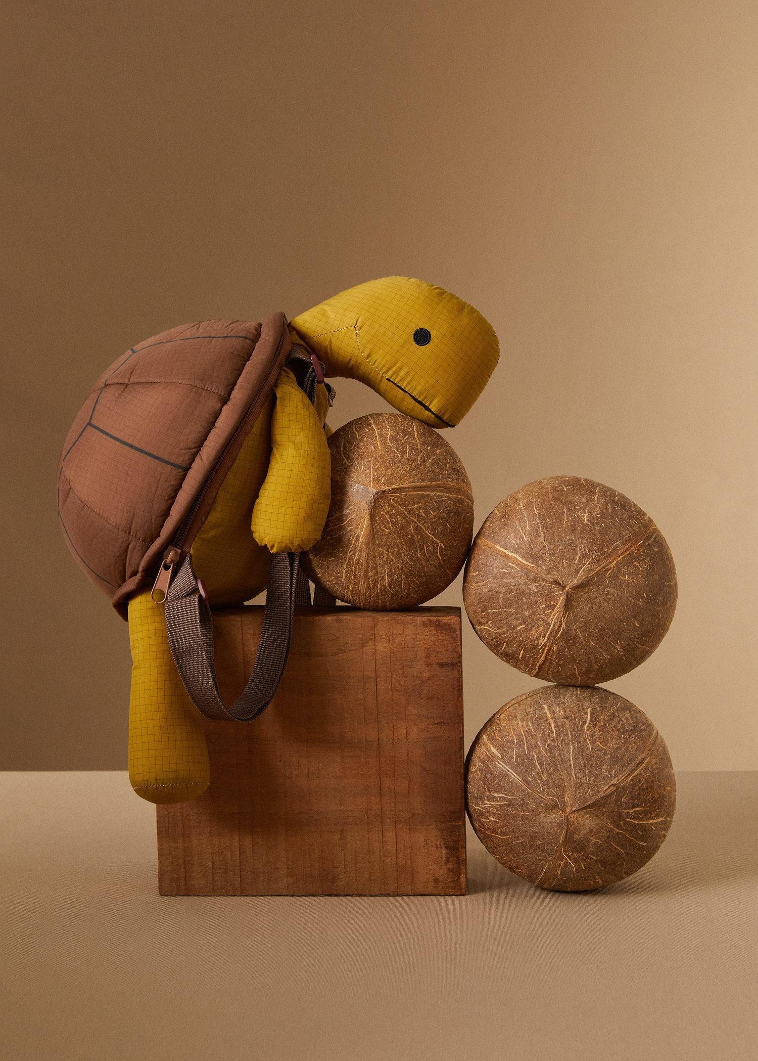 Dark Brown Turtle Backpack, Baby Boy, , large image number 5