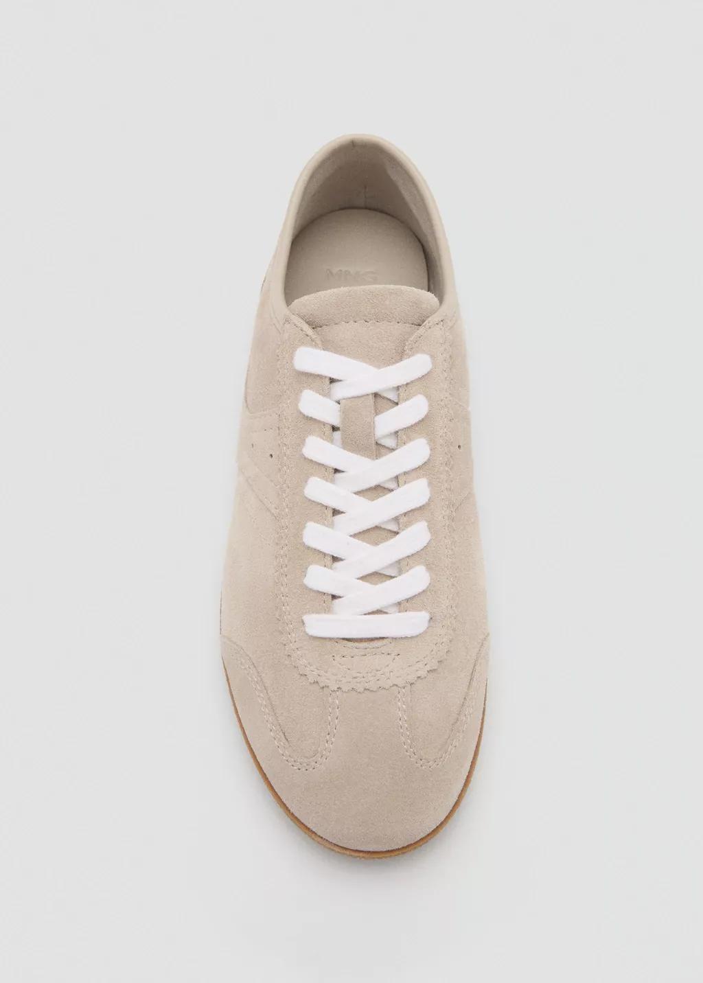 LIGHT BEIGE Suede trainers, 0201_08, large image number 1
