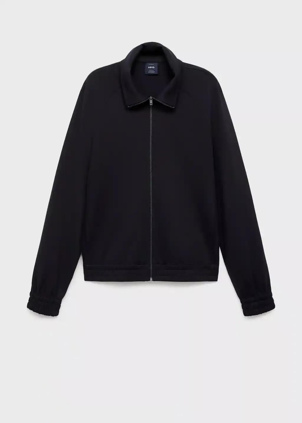 Navy Regular-Fit Zip-Up Hoodie, Navy, large image number 4