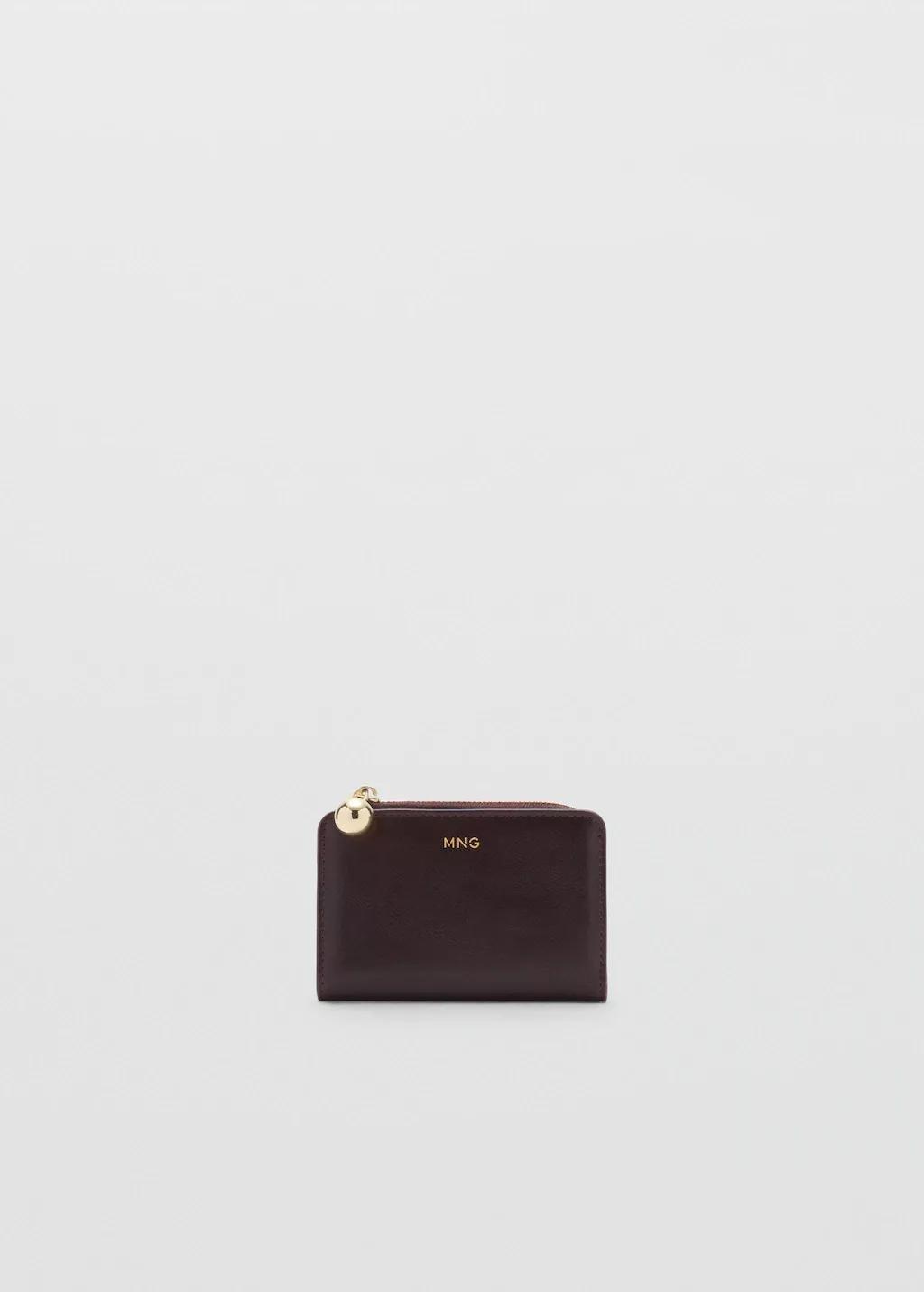 DARK BROWN Mini-bead small purse, 0201_32, large image number 2
