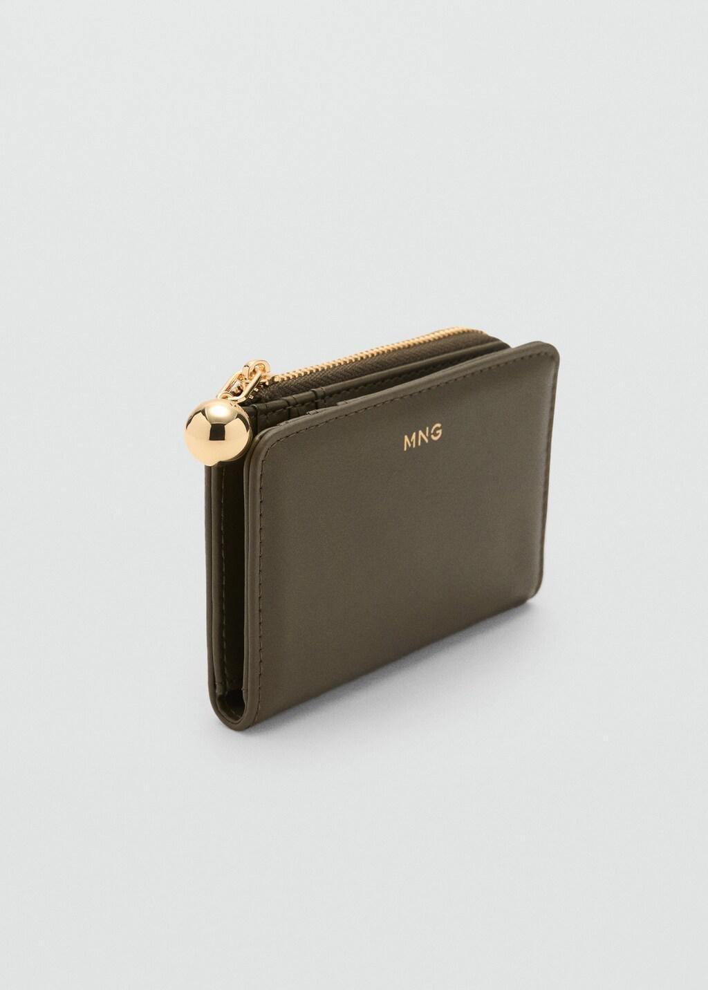 BEIGE - KHAKI Mini-bead small purse, 0201_37, medium