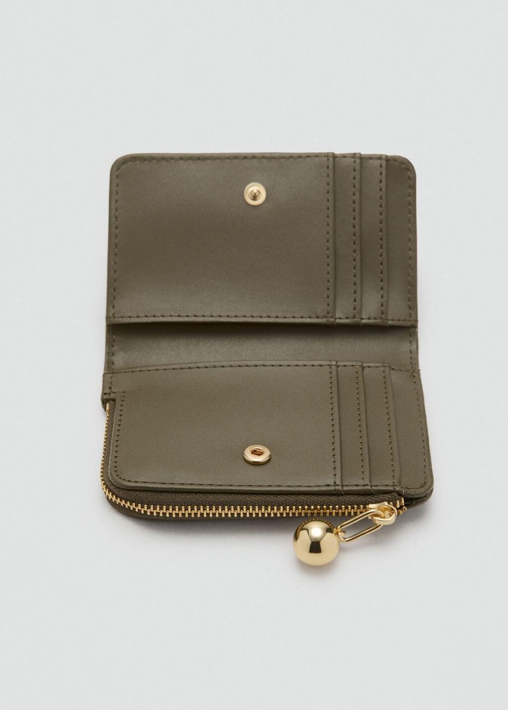 BEIGE - KHAKI Mini-bead small purse, 0201_37, large image number 1