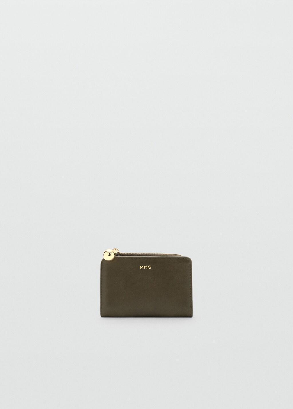 BEIGE - KHAKI Mini-bead small purse, 0201_37, medium