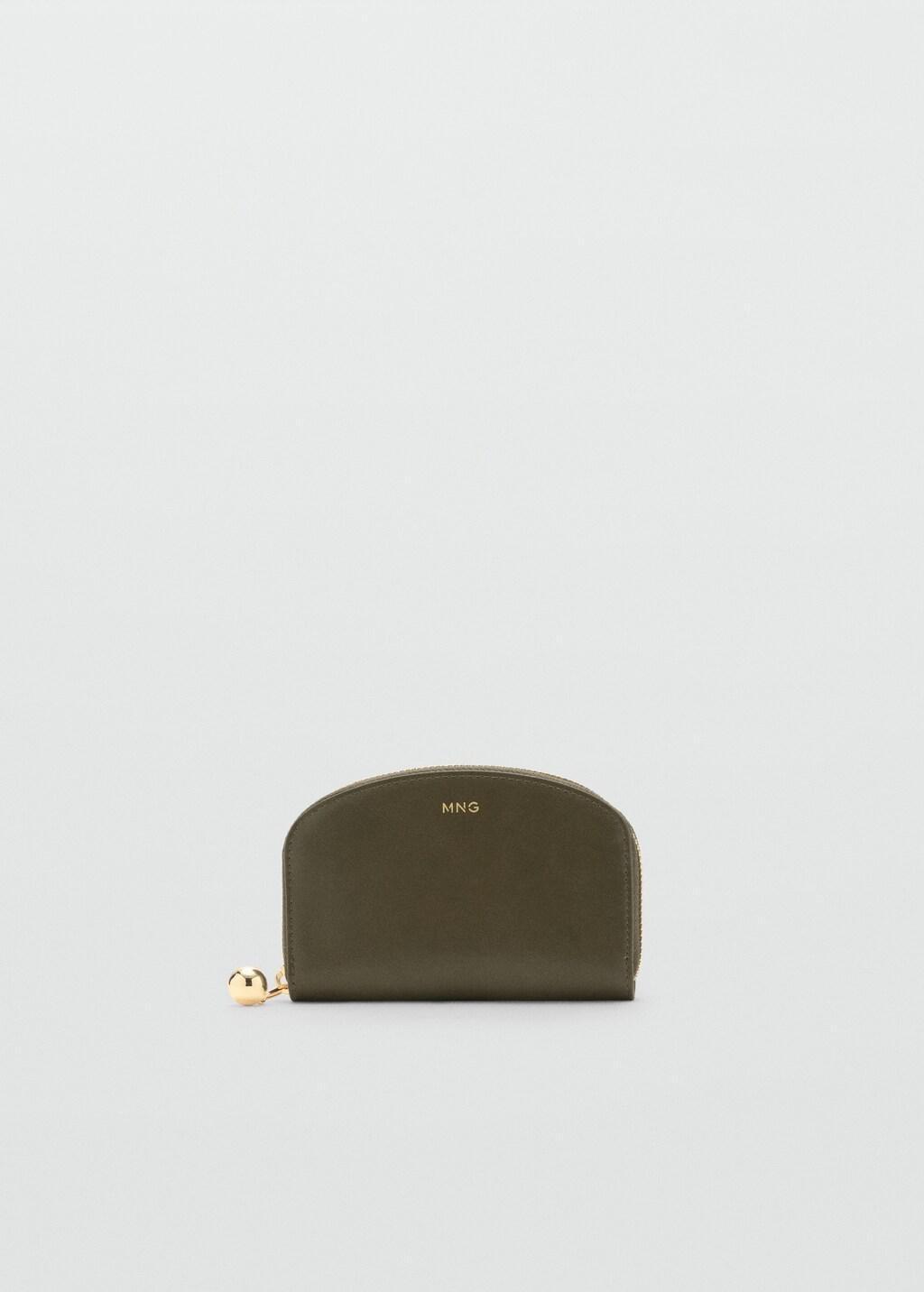 BEIGE - KHAKI Medium wallet with mini-bead embellishment, 0201_37, large image number 2