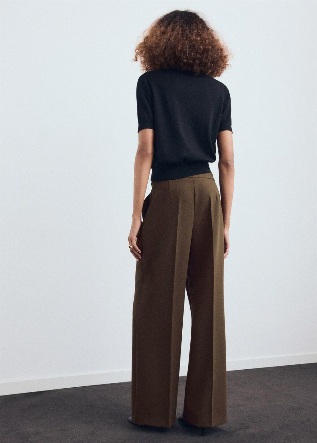 Brown Combined Trousers With Belt, Brown, large image number 2