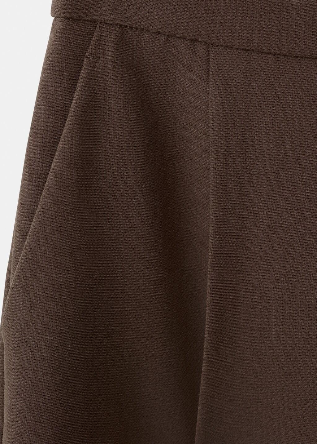 Brown Combined Trousers With Belt, Brown, large image number 4