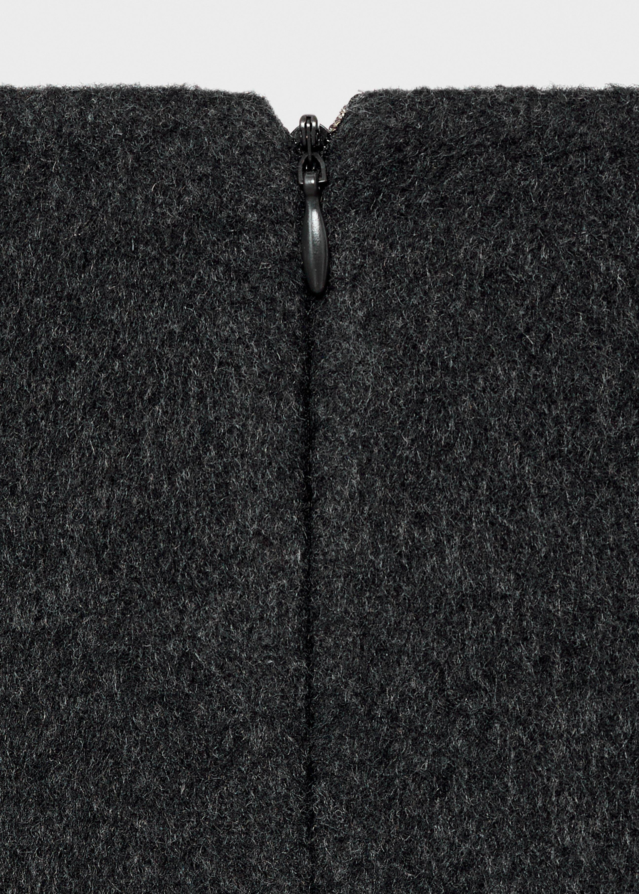 Grey Wool Top With Three-Quarter Sleeves, , large image number 3