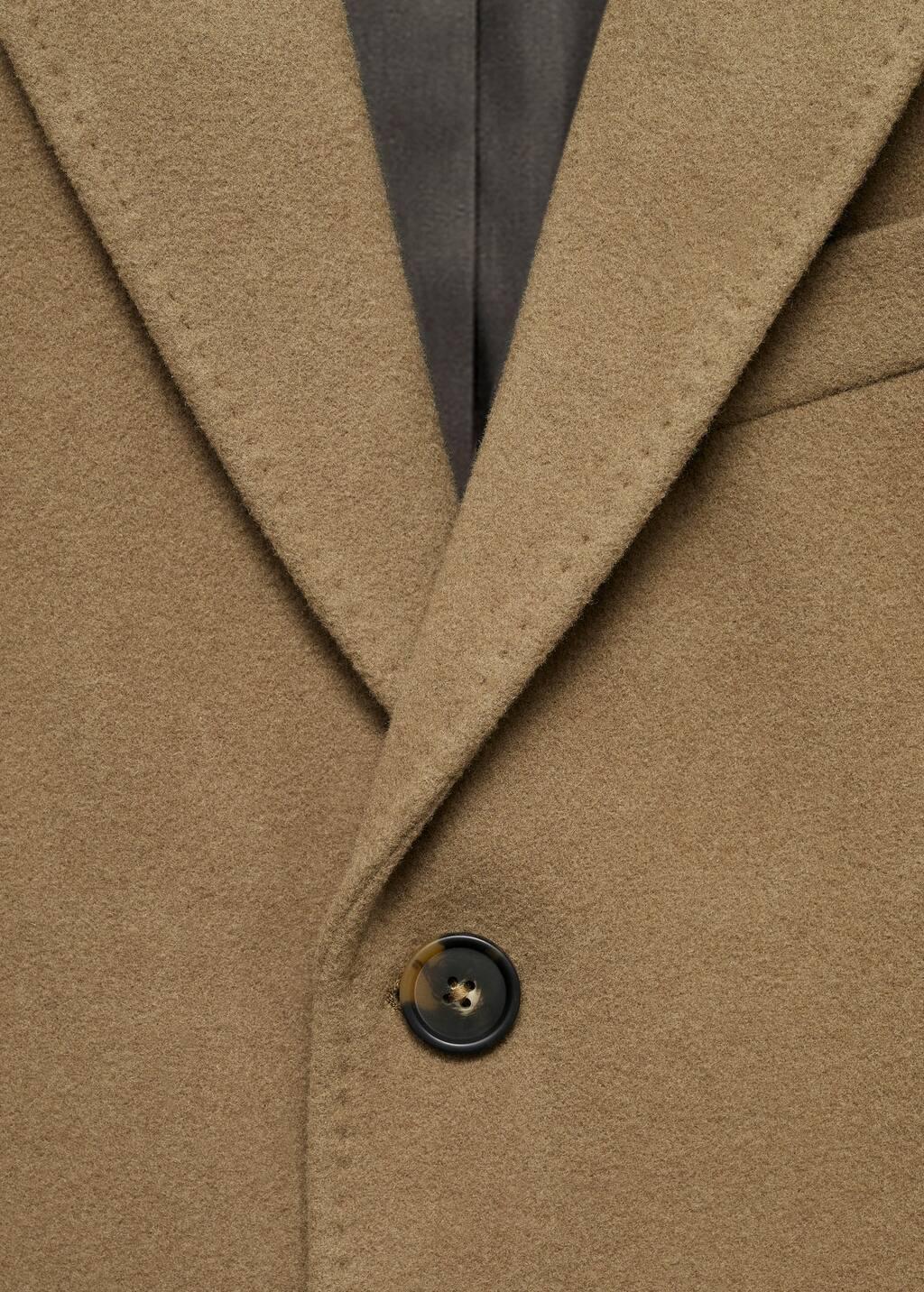 Brown Wool Overcoat, Medium Brown, large image number 2