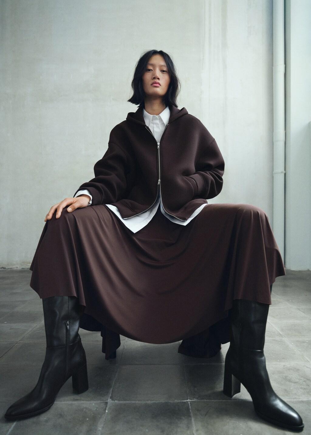 BLACK Leather block-heel boots, Black, large image number 0