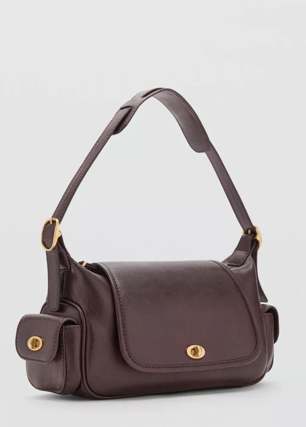 Brown Shoulder Bag With Pockets, 0201_32, large image number 0