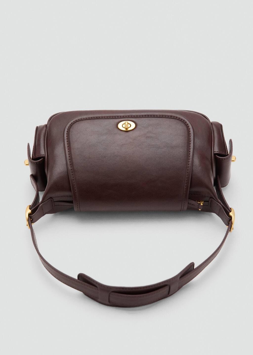 Brown Shoulder Bag With Pockets, 0201_32, large image number 4